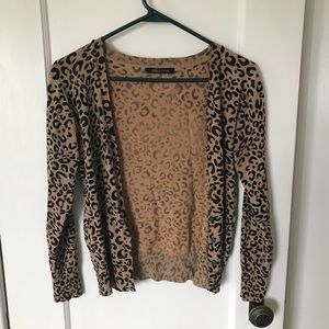 Francesca’s  // cheetah print cardigan